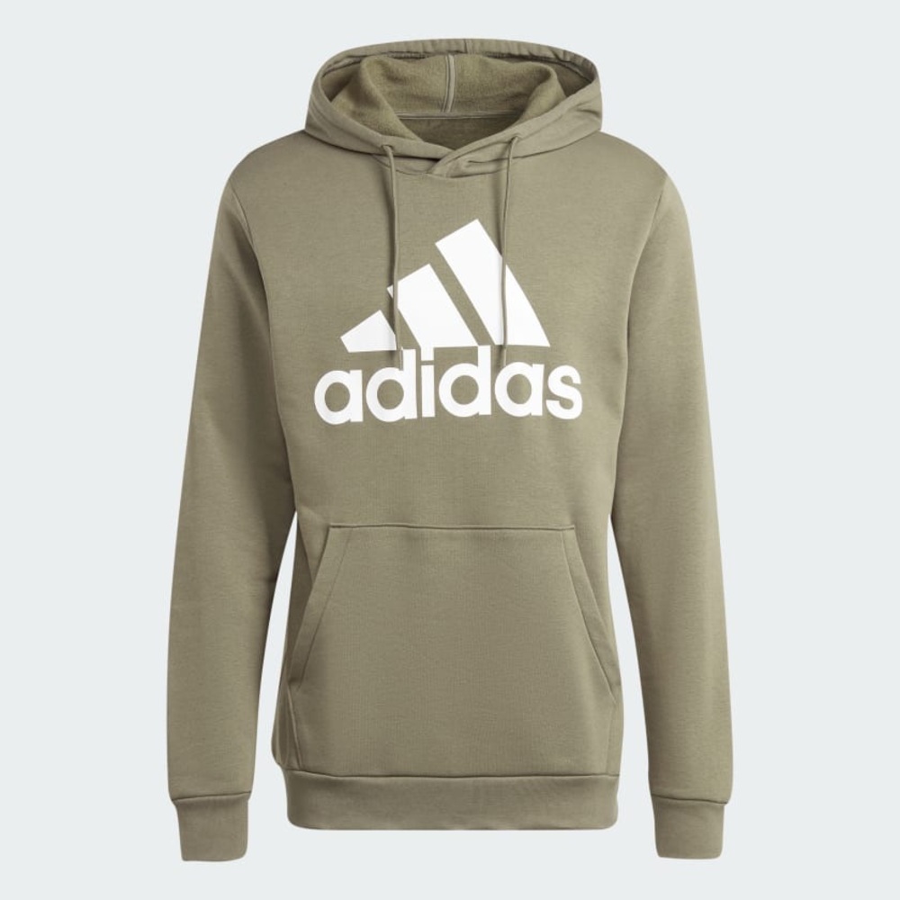 Adidas ESSENTIALS FLEECE BIG LOGO HOODIE MEN SIZE SMALL